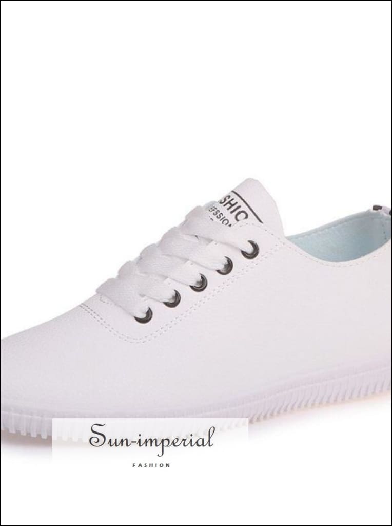 Sun Imperial - Venta al por mayor Zapatillas urbanas - Mujer - Zapatillas de deporte planas blancas para mujer Zapatos de playa Tallas 35-406