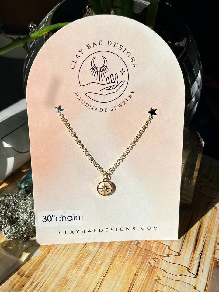 Northern Star Necklace for wholesale by Clay Bae Designs
