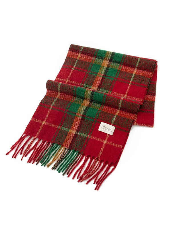 Ekartini - Wholesale Scarf - Women's - Keep Warm Plaid Tasseled Shawl&Scarf14