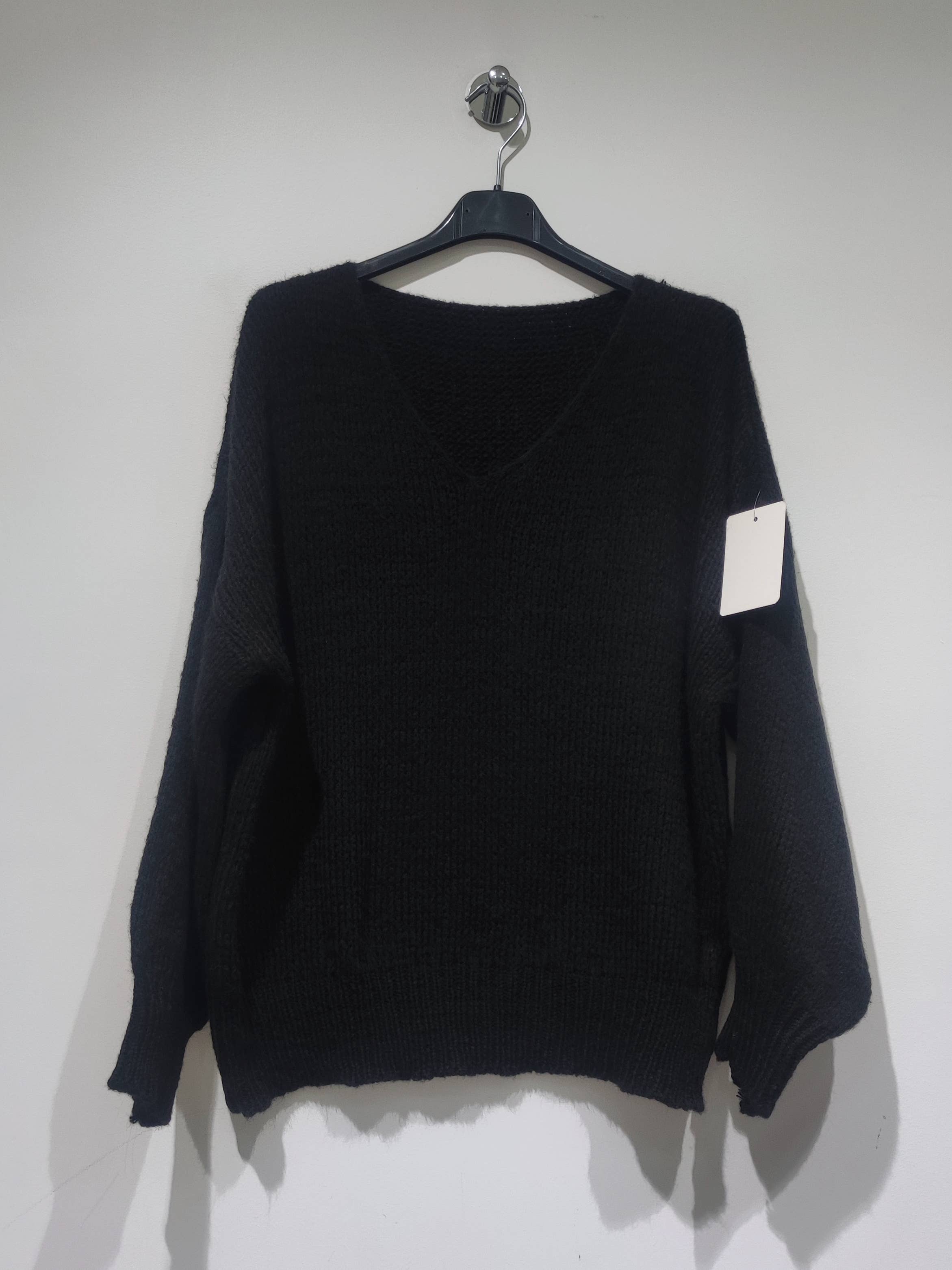 Pomelo paris - Wholesale Tunic Sweater - Women's - ROMA V-Neck Sweater AH267