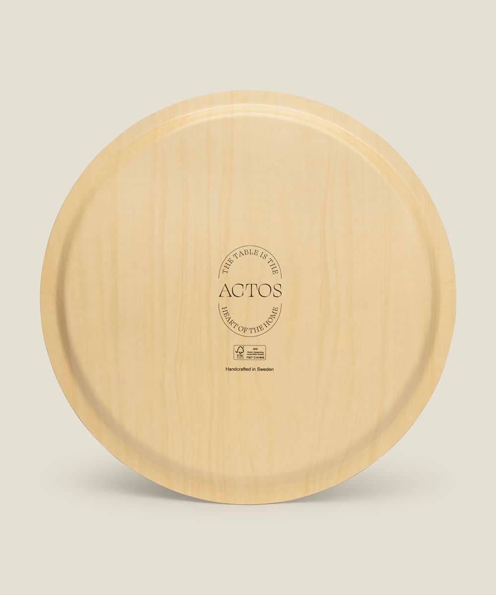 ACTOS - Wholesale Decorative Tray - Round Birch Wood Tray – L’Amour2