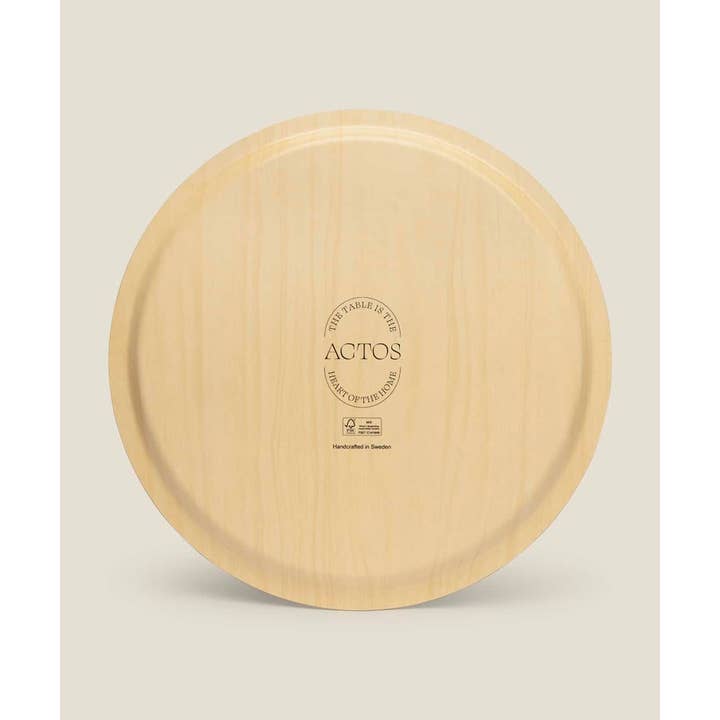 ACTOS - Wholesale Decorative Tray - Round Birch Wood Tray – L’Amour2