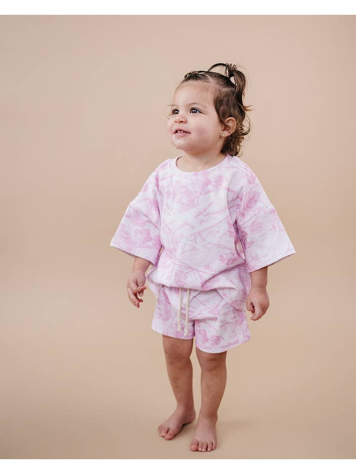 Lucky Panda Kids - Wholesale Top & Short Set - Kids - Shorts Set | Pink Camo