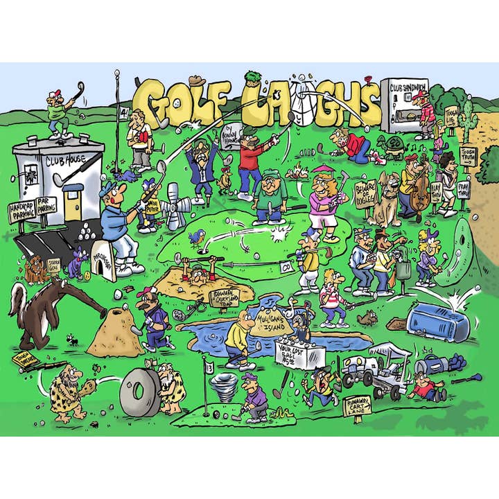 Golf Laughs - 1000 Piece for wholesale by GoodWay Puzzles