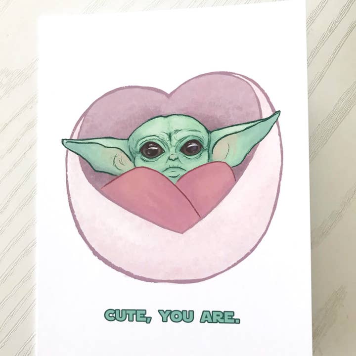 Cute You Are // Funny Love Greeting Card for wholesale by Awkward Affections