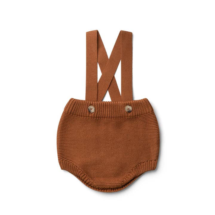 goumikids – Engroshandel Undertøj/bleovertræk - Baby – Bomuld Strik Seler Bloomers - Sienna