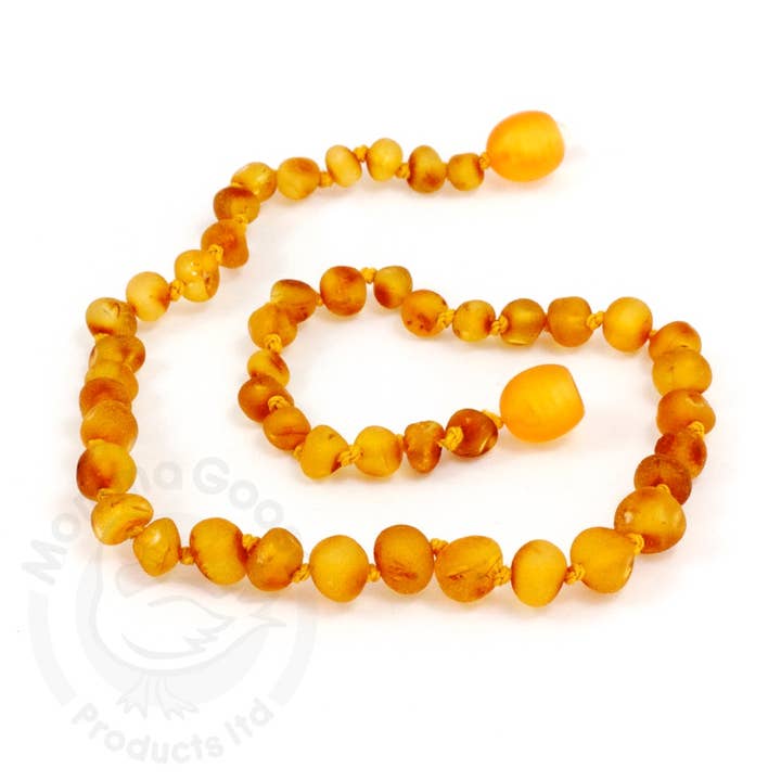 Adult Amber Necklaces & Bracelets - Screw Clasp: Unpolished Honey for wholesale by Momma Goose Products, Ltd.