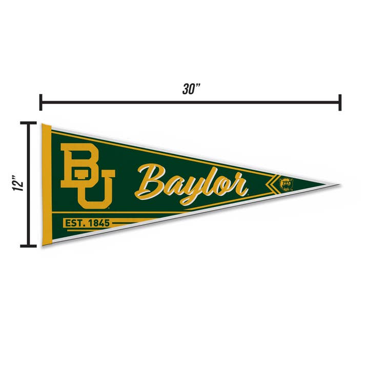 Rico Industries - Wholesale Flag - NCAA Baylor Bears Classic Soft Felt 12X30 Pennant4