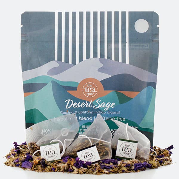 The Tea Spot - Wholesale Tea Bags - Desert Sage, Herbal - 15 Sachets Each