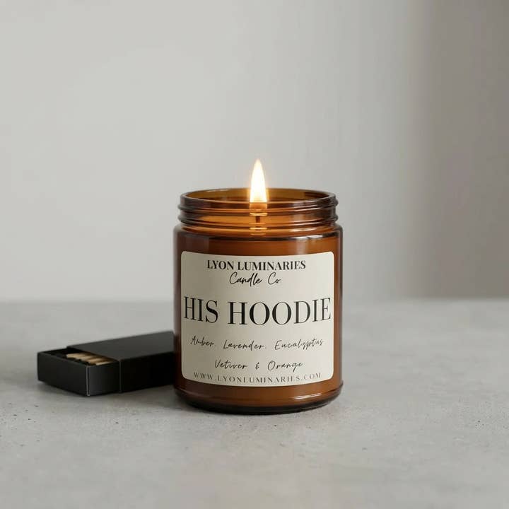 Su sudadera con capucha Soy Blend Vela para venta al por mayor de LYON Luminaries Candle Co.