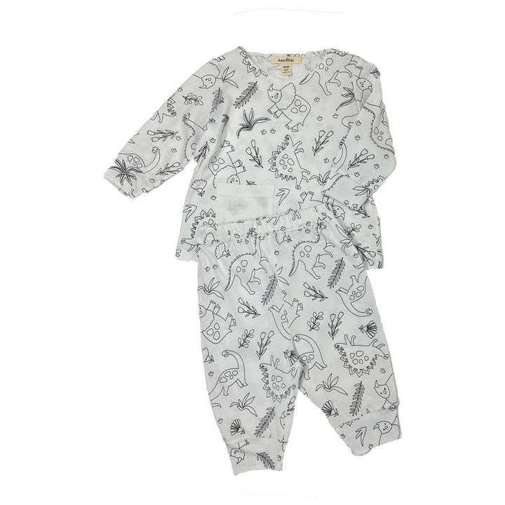Baby Boys Long Sleeve Dinosaur-printed set for wholesale by Koochické