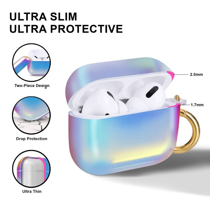 Ellie Rose - Wholesale Earphone/Headphone Case - Women's - AirPods Pro Case - Aura (Pure Holographic)