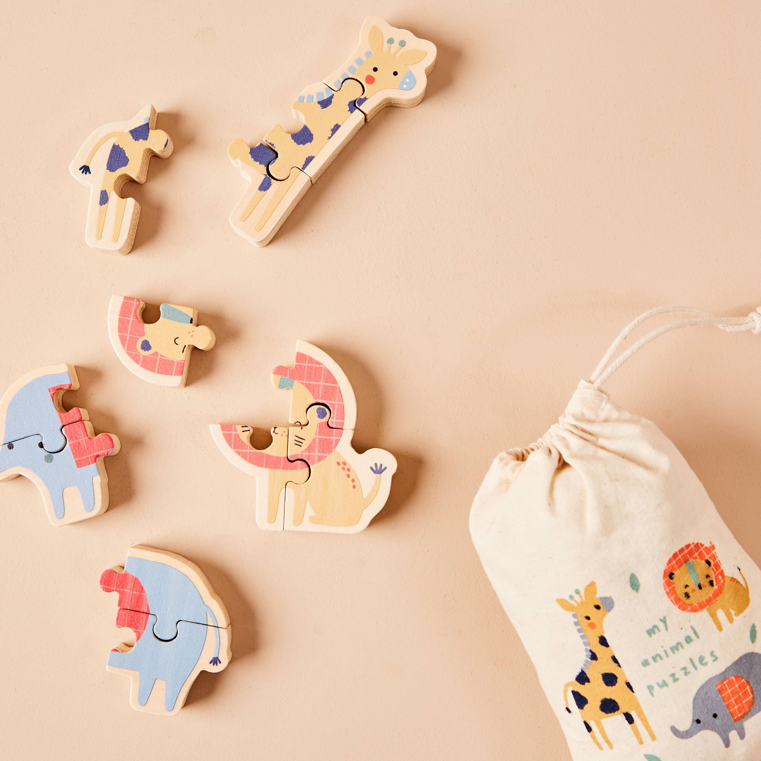 Just Bee Kids - Vendita all'ingrosso Puzzle - Bambini - Set di Puzzle Safari per Bambini Just Bee FSC1