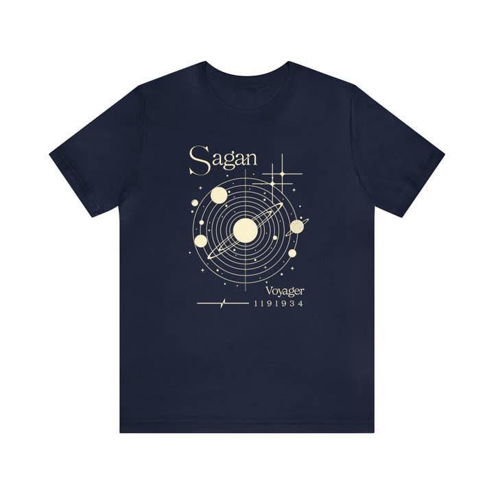 Science & Snark - Wholesale Screen Printed T-Shirt - Women's - Carl Sagan Voyager Shirt