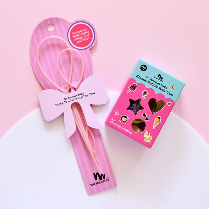 no nasties kids - Wholesale Hair Clip - Kids - Topsy Tail Hair Styling Tool Pink