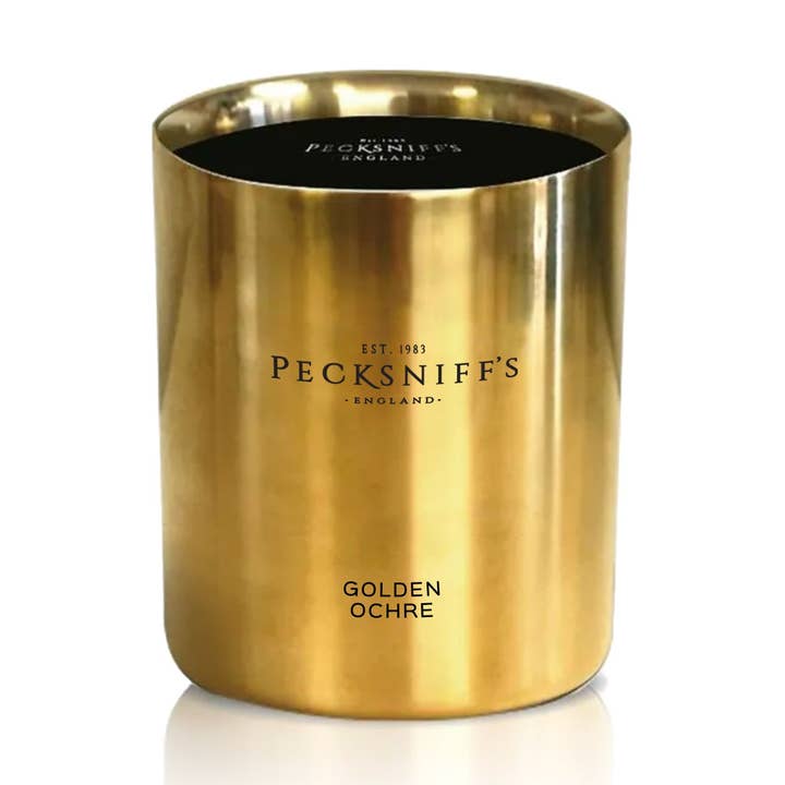 Pecksniffs Golden Ochre Duftkerze | 1 Docht, 180 g/6,34 oz für den Großhandel von Prestige Beauty Boutique