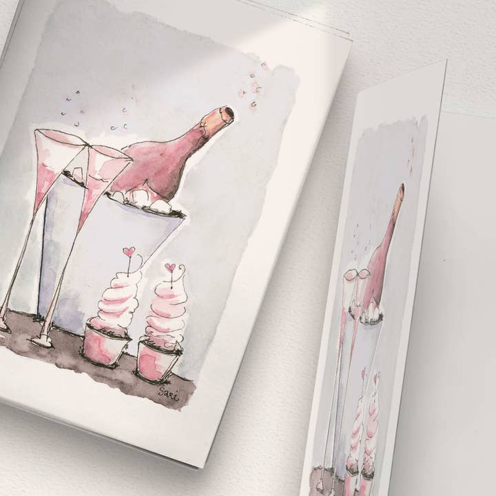 Vino Espumoso para venta al por mayor de Sari's ArtWork