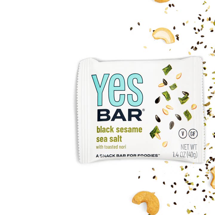 YES Bar® - Low Sugar Snack Bars - Wholesale Snack Bar - Black Sesame Sea Salt - Premium Real Food Snack Bar7