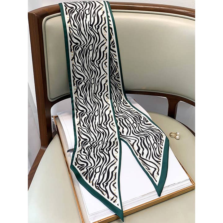 FurDecoration - Wholesale Scarf - Women's - Vintage Animal Print Silk Scarf5