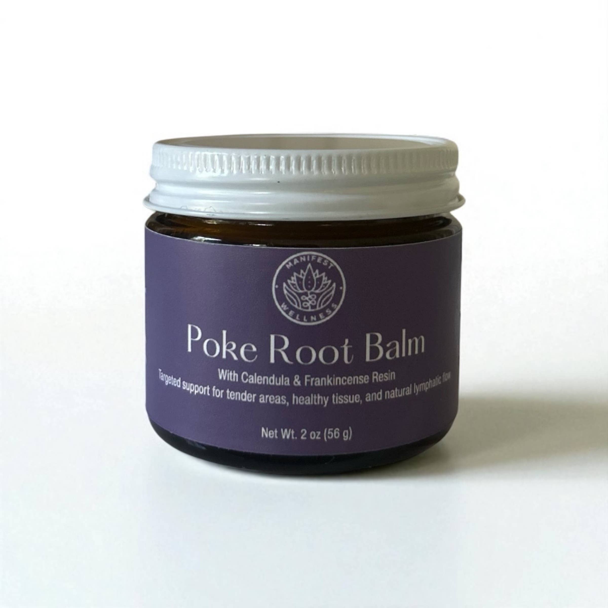 Manifest Wellness - Vente Crème/baume/pommade cicatrisante - Baume de Racine de Poke avec Calendula et Résine d'Encens 2oz2