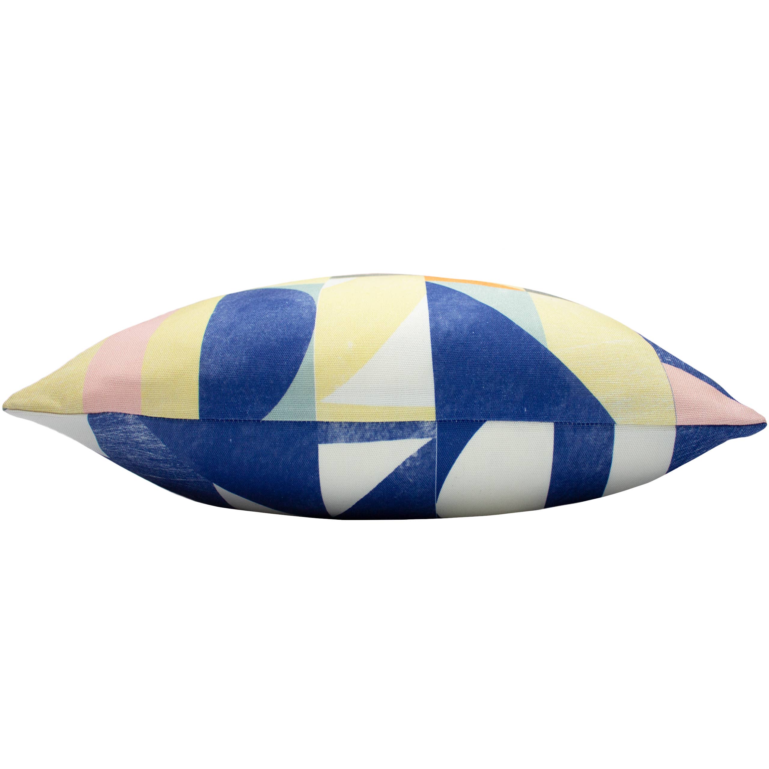 Chaux/Cobalt Coussin Mikalo 100 % recyclé Lime/Cobalt en vente sur Faire2