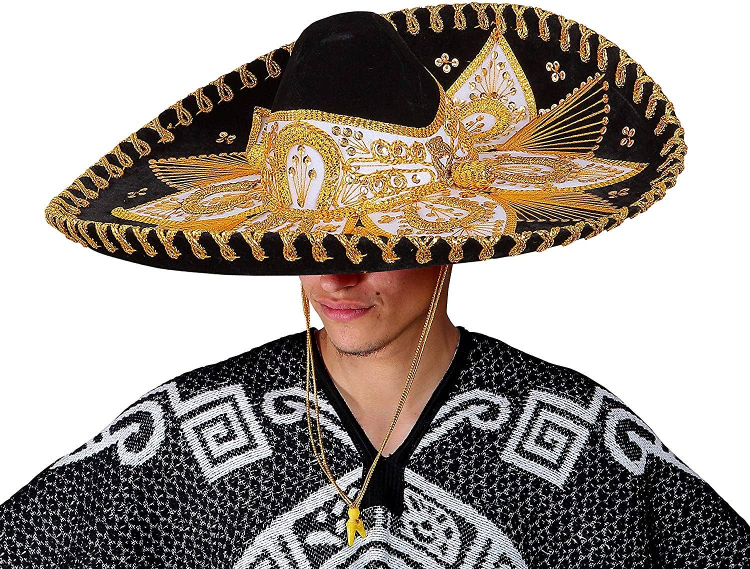 FESTMEX - Wholesale Cowboy Hat - Unisex - Authentic Adult Mexican Sombrero Mariachi Charro Hat, Premium Mexican Hat for Costume Parties, 5 de Mayo, 16 de Septiembre4