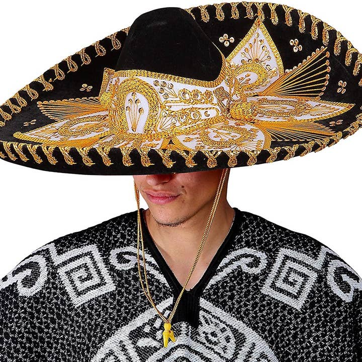 FESTMEX - Wholesale Cowboy Hat - Unisex - Authentic Adult Mexican Sombrero Mariachi Charro Hat, Premium Mexican Hat for Costume Parties, 5 de Mayo, 16 de Septiembre4