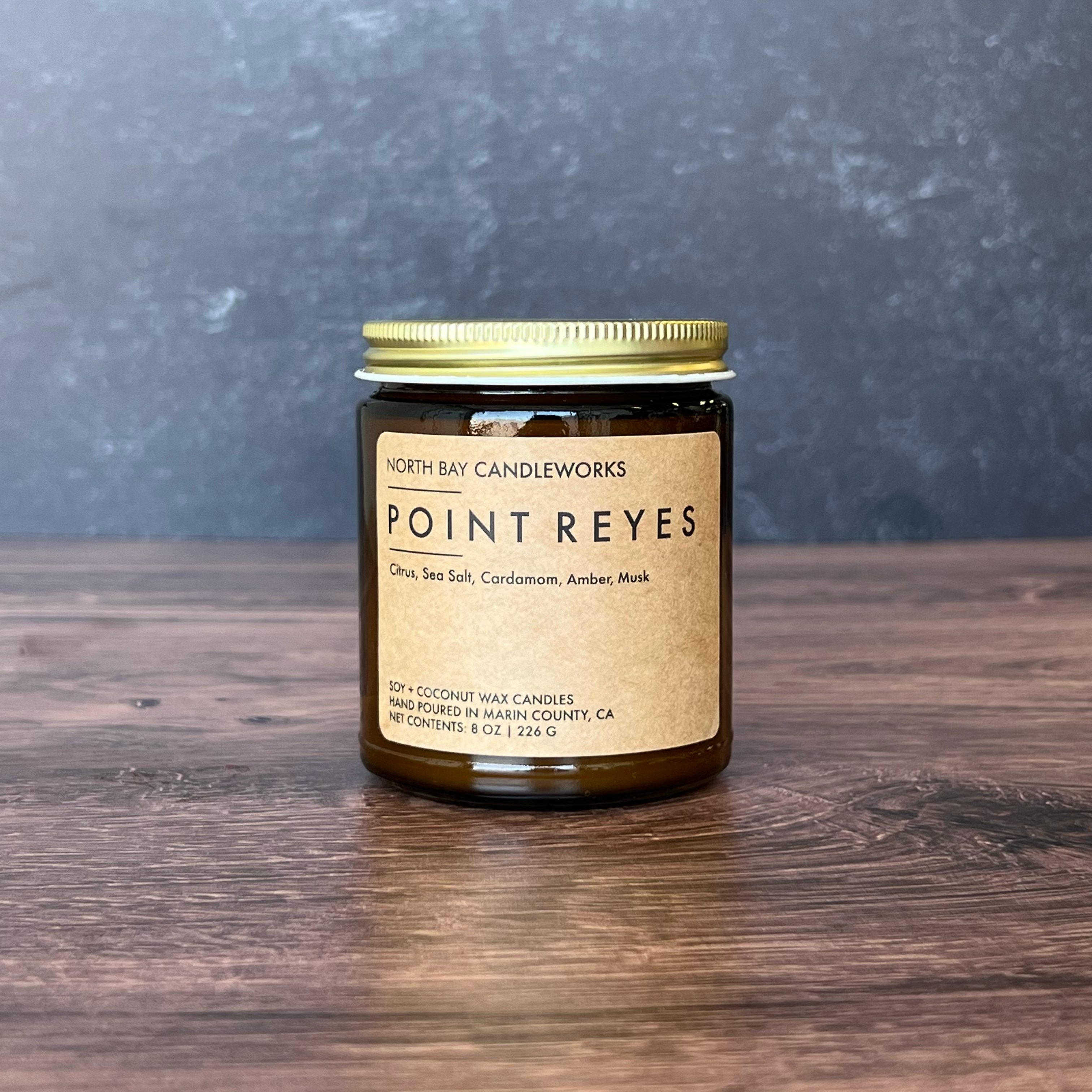 North Bay Candleworks - Wholesale Jar/Filled Candle - Point Reyes (Standard Size, 8 oz)1