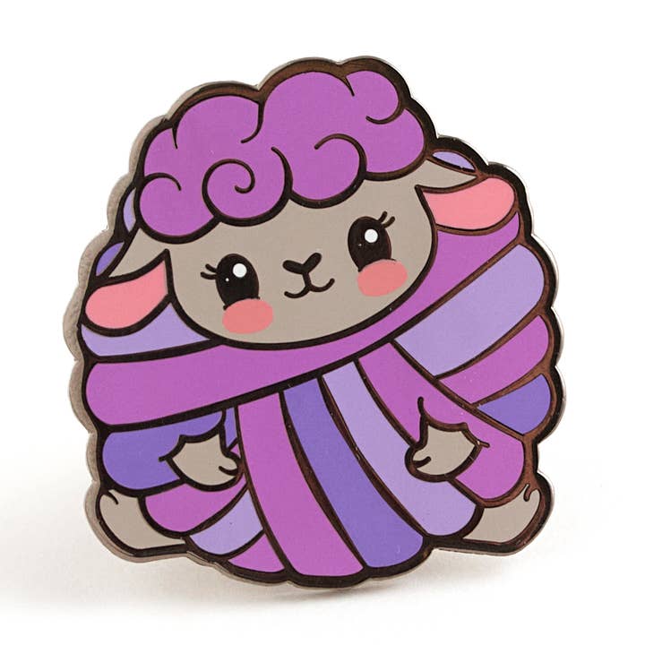Yarn Baaa-ll Pin (ON SALE!) for wholesale by LuxCups Creative