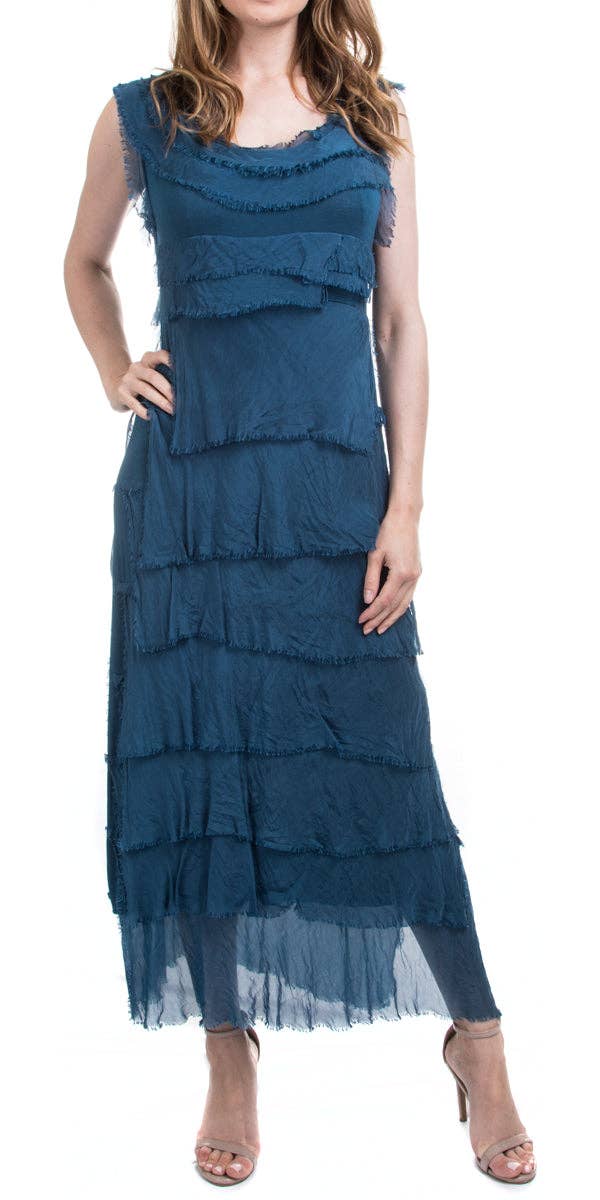 Gigi Moda - Wholesale Dress - Women's - Full Length Ruffle Dress62