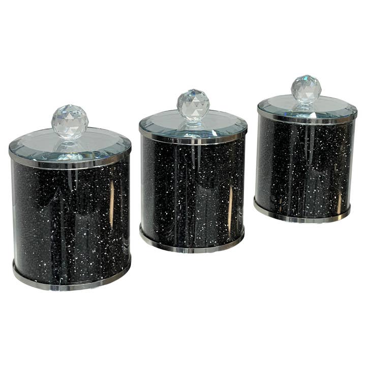 Amazing Rugs - Wholesale Canister Set - Ambrose Exquisite Tea, Sugar, Coffee Canisters with Tray