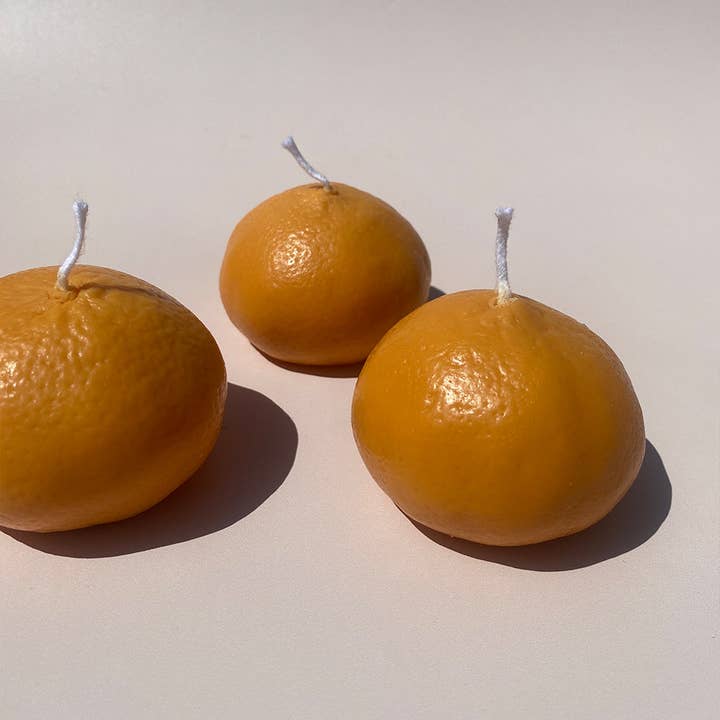 Orange Mandarin Candle for wholesale on Faire