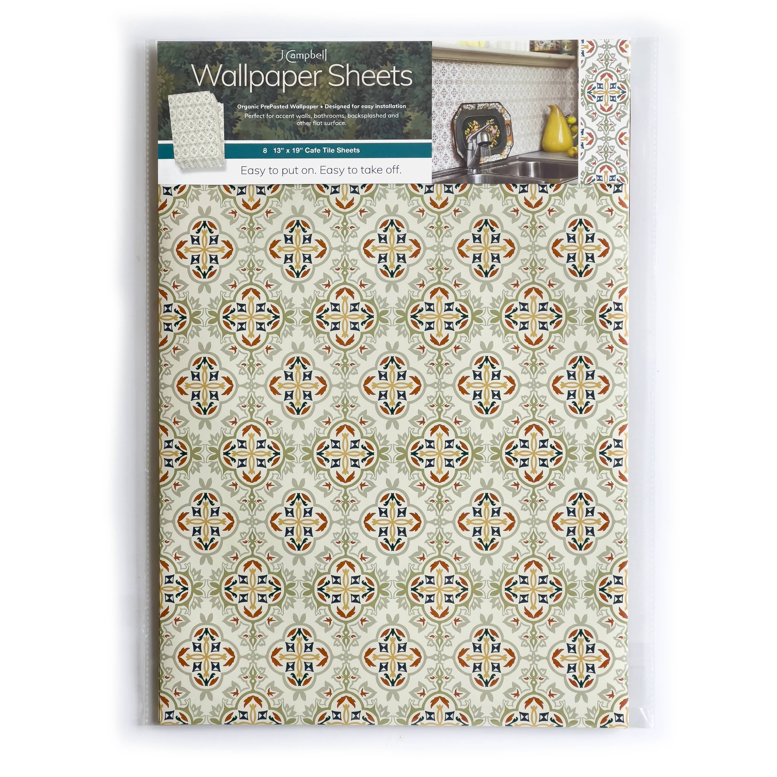 JCampbell – wholesale Wallpaper – Café Tile Wall Wallpaper Sheets2