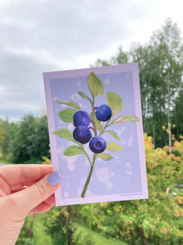 Postcard A6 # 0090 for wholesale by Wildflower Oslo