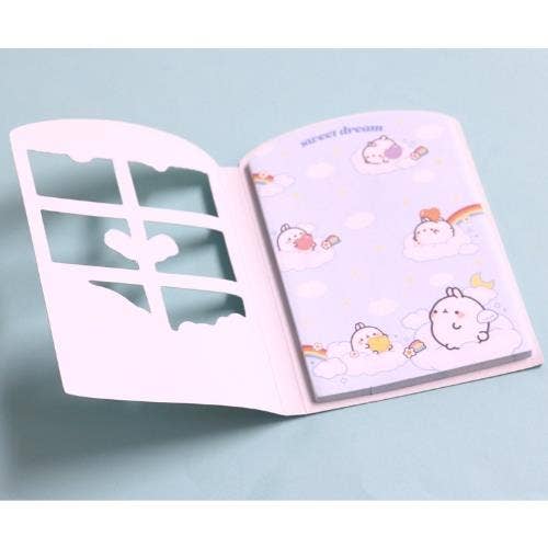 BCZShop - Wholesale Notepad - MOLANG WINDOW STICKY MEMO PAD4