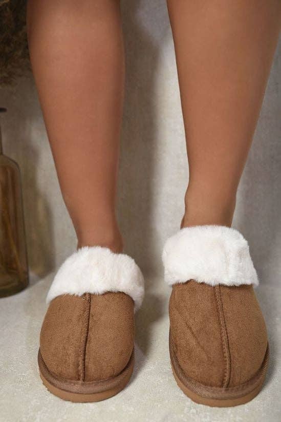 No Doubt Shoes - Wholesale Slippers - Women's - COZY SUEDE MULE FLUFFY SLIPPERS20