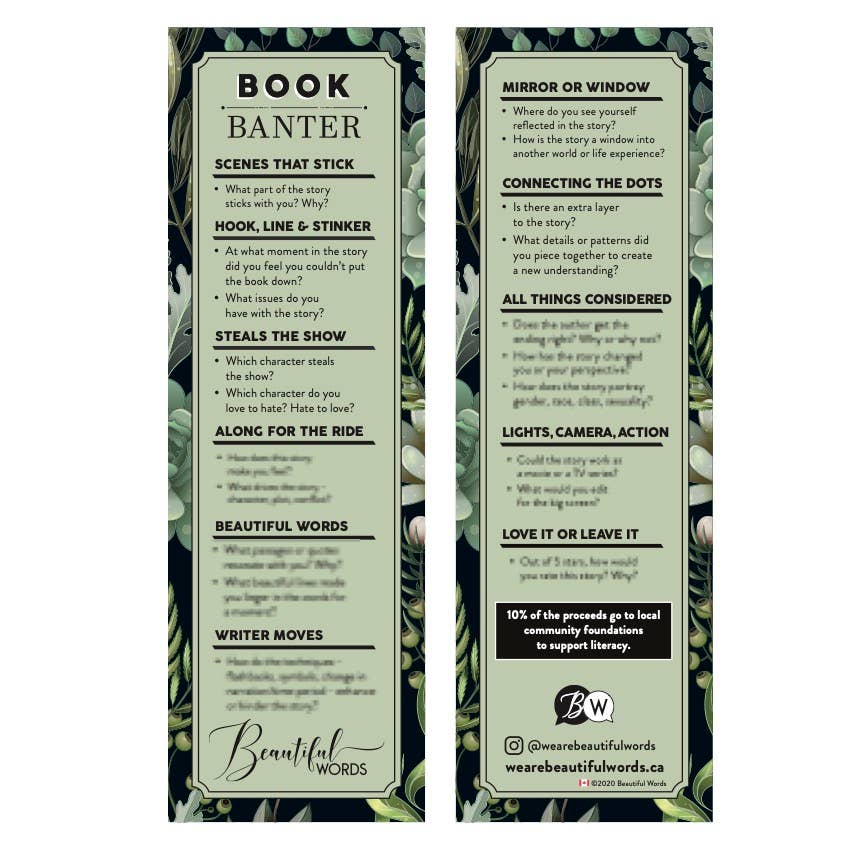 Beautiful Words - Wholesale Bookmark - Book Banter Bookmark4