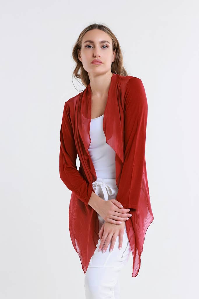 TINA Stephens Italy/Tees By Tina – wholesale Wrap – Women's – Ansley Silk Front Tie Wrap (BQ233)22