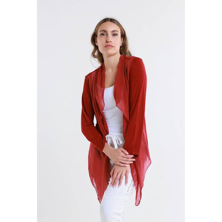 TINA Stephens Italy/Tees By Tina – wholesale Wrap – Women's – Ansley Silk Front Tie Wrap (BQ233)22