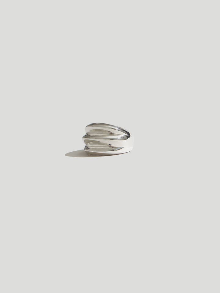 Anillo triple de plata de ley para venta al por mayor de Maslo Jewelry