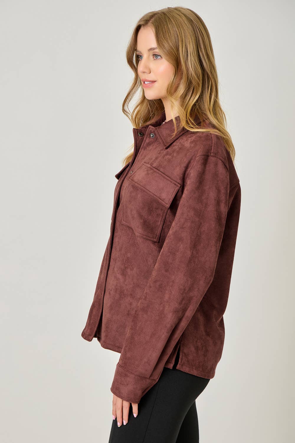 Mystree - Wholesale Shirt Jacket/Shacket - Women's - 61219 Suede Shacket20