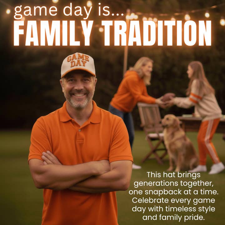 Funky Junque - Wholesale Baseball Cap - Unisex - Retro Two Tone Cap - Game Day - Orange/Beige6