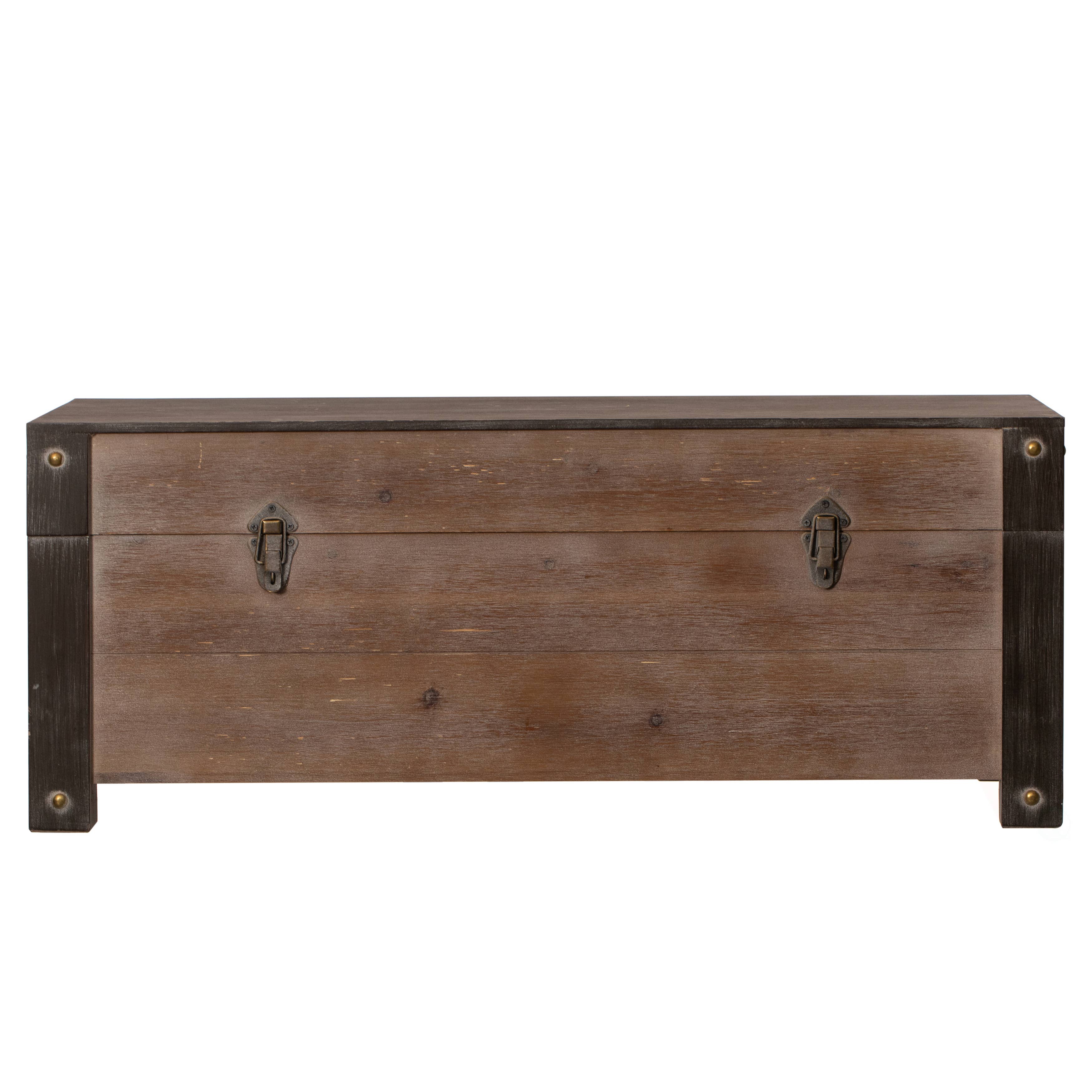 Quickway Imports - Wholesale Bench - Vintiquewise Wooden Storage Trunk Bench6