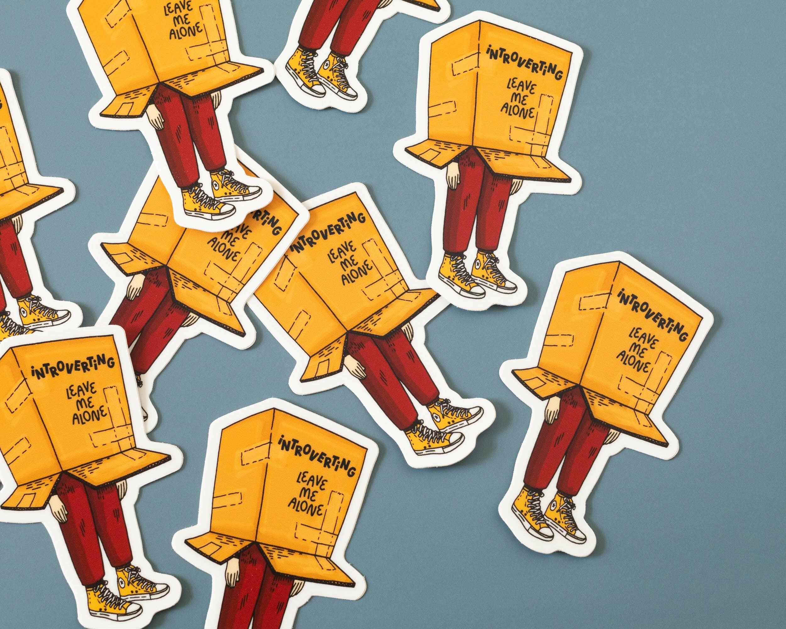 RippleSplash Studio – Engroshandel Klistermærke – Sjov introvert klistermærke6