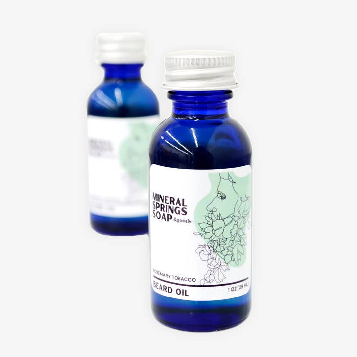 Rosemary Tobacco Beard Oil (Abyssinian, Jojoba, Hemp) for wholesale by Modern Soapmaking