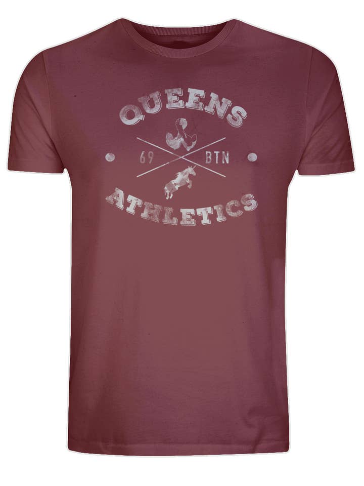Queens Athletics Organic Cotton T-Shirt for wholesale by Unapologaytic