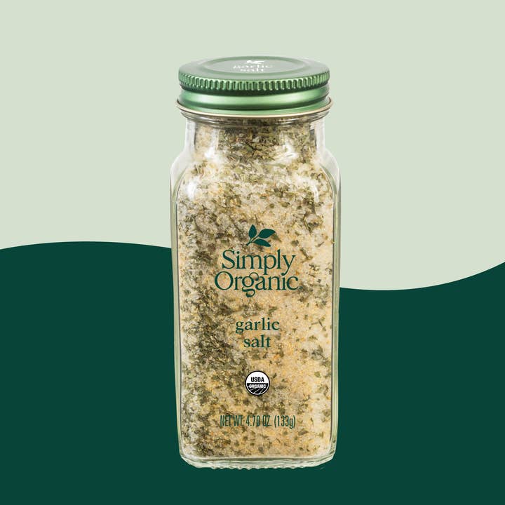Garlic Salt, Certified Organic, Kosher, 4.70 Oz for wholesale by Simply Organic