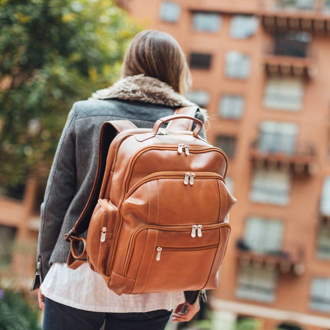 Piel Leather - Wholesale Backpack - Women's - POSITANO EXECUTIVE LAPTOP BACKPACK0