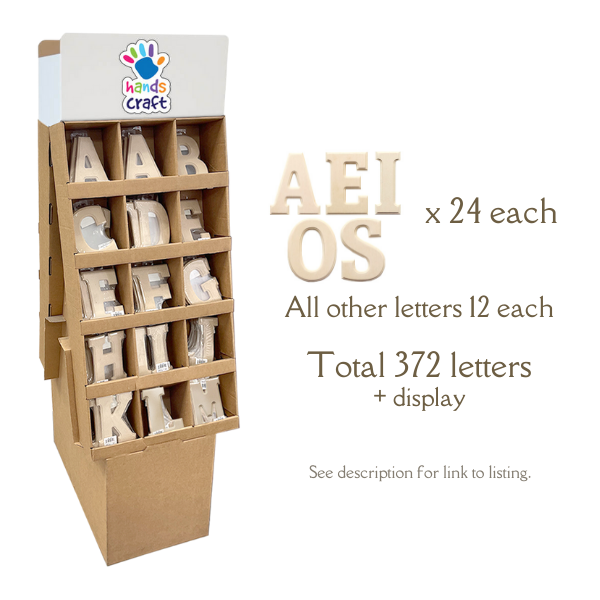 Angels Craft – wholesale Craft supplies – Wood Letters MDF 6-inch with Routed Edge, 1-ct2