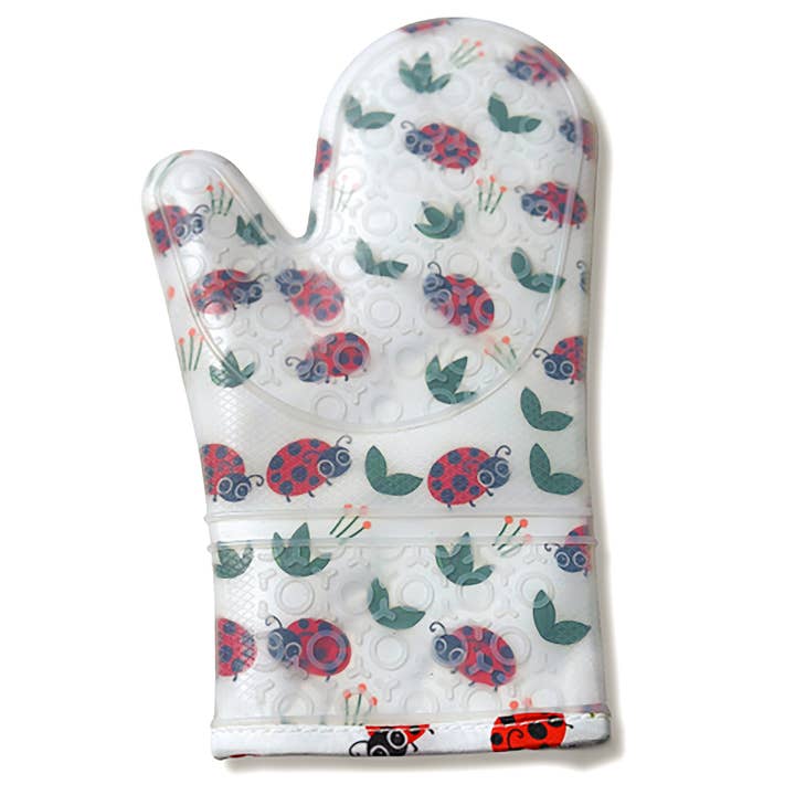 FunJobs Garden Gloves - Wholesale Oven Mitt/Pot Holder - FunJobs Ladybird Silicone Oven Mitts- One pair or two mitts3
